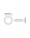 Buy LOGOS 2 Grey ceiling lamp for bathrooms Faro Barcelona Iluminacion 62981