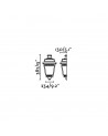 Buy ARGOT Rust 1/2 wall lamp, outdoor lighting Faro Barcelona Iluminacion 71424