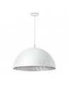 MAGMA-P white and silver pendant lamp