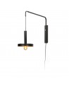 Buy WHIZZ W/L EXTENSIBLE BLACK/SATIN GOLD 1xE27, Faro Barcelona, 20167