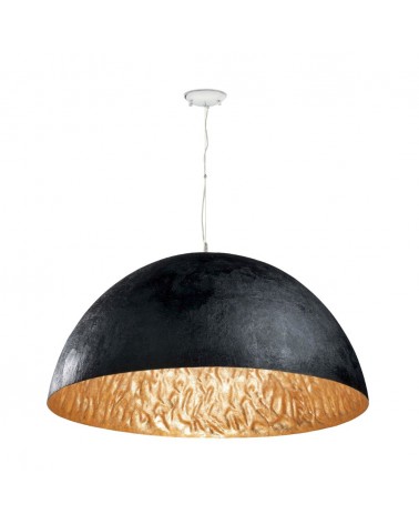 MAGMA-P Black and gold pendant lamp