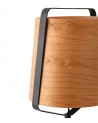 Buy STOOD BLACK TABLE LAMP E27 + WOOD MAX 20W, Faro Barcelona, 29846