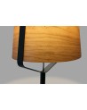 Buy STOOD BLACK FLOOR LAMP E27 + WOOD MAX 20W, Faro Barcelona, 29847