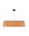 Buy STOOD PENDANT LAMP 5XE27 NEGRO + WOOD MAX 20W, Faro Barcelona, 29849