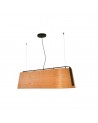 Buy STOOD PENDANT LAMP 5XE27 NEGRO + WOOD MAX 20W, Faro Barcelona, 29849