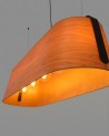 Buy STOOD PENDANT LAMP 5XE27 NEGRO + WOOD MAX 20W, Faro Barcelona, 29849