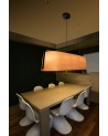 Buy STOOD PENDANT LAMP 5XE27 NEGRO + WOOD MAX 20W, Faro Barcelona, 29849