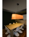 Buy STOOD PENDANT LAMP 5XE27 NEGRO + WOOD MAX 20W, Faro Barcelona, 29849