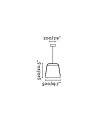Buy STOOD PENDANT LAMP 1XE27 NEGRO + WOOD MAX 20W, Faro Barcelona, 29848