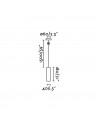 Buy ORA BLACK/BLACK PENDANT LAMP LED 4W 3000K, Faro Barcelona, 29895