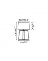 Buy BLISS WHITE TABLE LAMP, Faro Barcelona, 28401