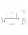 Buy STOOD PENDANT LAMP 5XE27 NEGRO + WOOD MAX 20W, Faro Barcelona, 29849