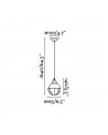 Buy CLAIRE BLACK PENDANT, Faro Barcelona, 62802