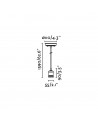 Buy ART OLD GOLD PENDANT LAMP E27 MAX 60W, Faro Barcelona, 64137