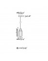 Buy BRUME PENDANT LAMP  METALLIC GREY LED 3W 2700K, Faro Barcelona, 40078