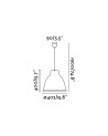 Buy CHARLOTTE DARK GREY PENDANT LAMP 1XE27 60W, Faro Barcelona, 68562
