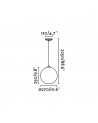 Buy CLARA TRANSPARENT PENDANT LAMP 1 X E27 100W, Faro Barcelona, 64128
