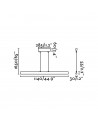 Buy CONIK LED WHITE PENDANT LAMP LED 32W 3000K 2560LM, Faro Barcelona, 64221
