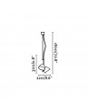 Buy FLASH LED WHITE PENDANT LAMP 2L, Faro Barcelona, 20202