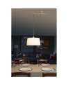 Buy FUSTA WHITE PENDANT LAMP 1 X E27 20W, Faro Barcelona, 28394
