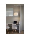 Buy FUSTA WHITE PENDANT LAMP 1 X E27 20W, Faro Barcelona, 28394