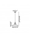 Buy HALITA PENJANT TRANSPARENT 1XE27 60W, Faro Barcelona, 65071