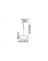 Buy HOTEL BLACK PENDANT LAMP3 X E27 60W, Faro Barcelona, 29949