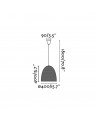 Buy LIANA BROWN PENDANT LAMP 1 X E27 60W, Faro Barcelona, 68569