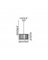 Buy LINDA PENDANT LAMP WHITE 1 x E27 100W, Faro Barcelona, 29309
