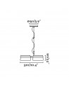 Buy LOOP PENDANT LAMP, Faro Barcelona, 29567