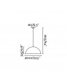 Buy MAGMA-P BLACK AND GOLD PENDANT LAMP 3 X E27 60W, Faro Barcelona, 29468