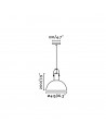 Buy MARGOT WHITE PENDANT LAMP E27 40W, Faro Barcelona, 68564