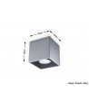 Plafond QUAD 1 grey