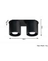 Plafond ORBIS 2 black