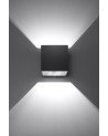 Wall lamp QUAD 1 black