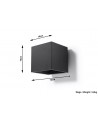 Wall lamp QUAD 1 black