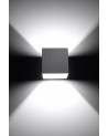 Wall lamp QUAD 1 grey