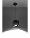 Pendant lamp QUAD 1 black