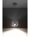 Pendant lamp QUAD 1 grey