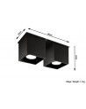 Plafond QUAD 2 black