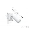 Wall lamp RING white