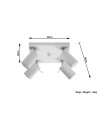 Plafond RING 4 white