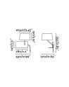 Buy HANDY WHITE WALL LAMP WITH LED LEFT READER 1XE27 M, Faro Barcelona, 28415