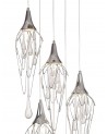 Agnes Pendant Round, 5 x GU10, Polished Chrome