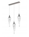 Agnes Pendant Bar, 3 x GU10, Polished Chrome