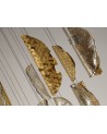 Thalia Pendant 5M, 21 x G9, Polished Chrome/Clear & Amber & Smoked Glass