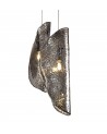 Thalia Pendant 5M, 21 x G9, Polished Chrome/Clear & Amber & Smoked Glass