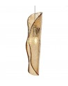Thalia Pendant 5M, 21 x G9, Polished Chrome/Clear & Amber & Smoked Glass