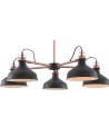 Morgan Telescopic 5 Light, 5 x E27, Sand Black/Copper/White
