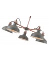 Morgan Telescopic 5 Light, 5 x E27, Sand Grey/Copper/White